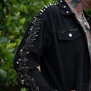 DIY DENIM Jacket (punk, goth, hippy, hand crafted)
